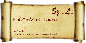 Szénási Laura névjegykártya
